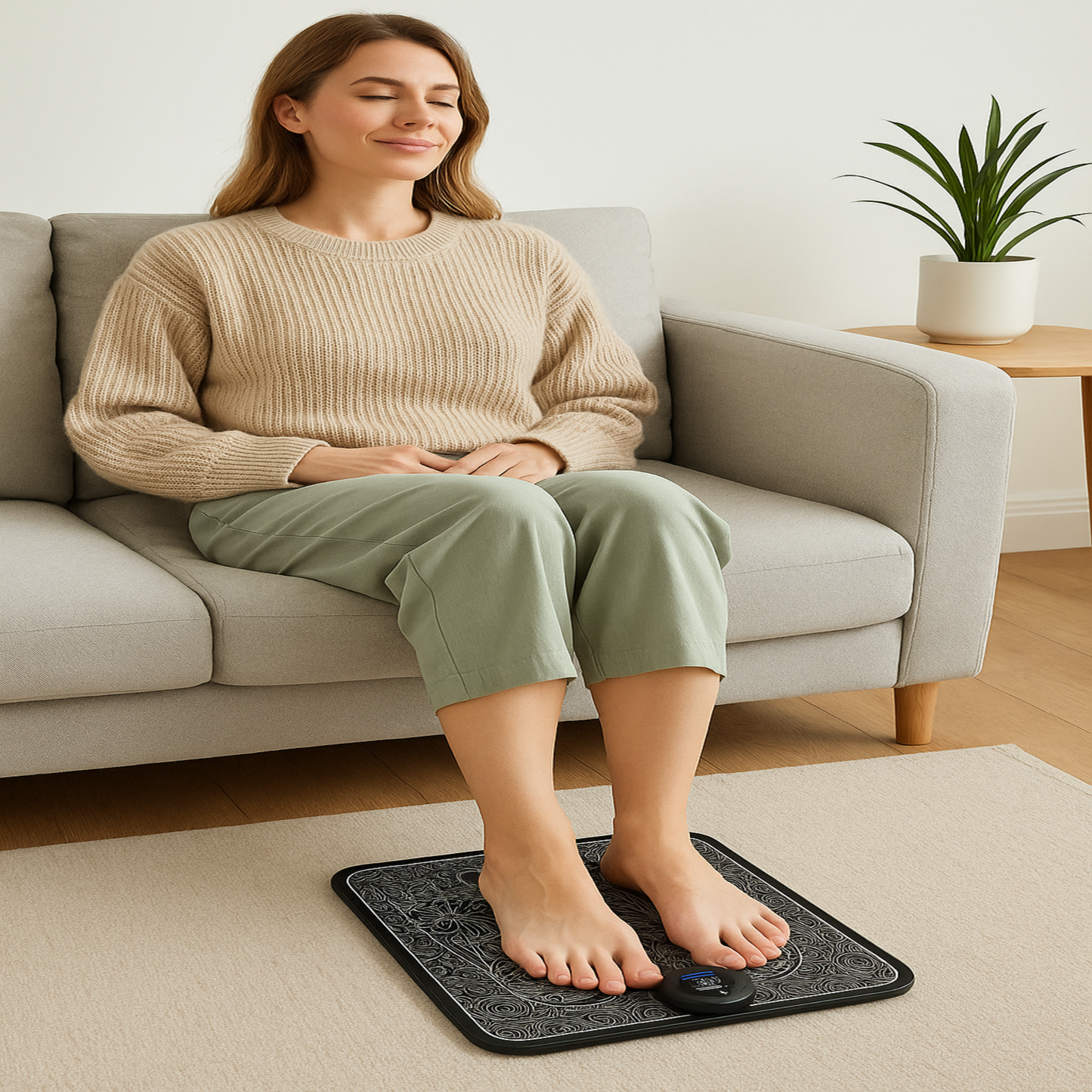 TheraPulse™ – Masajeador Terapéutico EMS para Pies y Circulación
