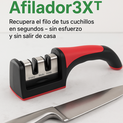 🔪 Afilador3X™ - Recupera el Filo de tus Cuchillos en Segundos